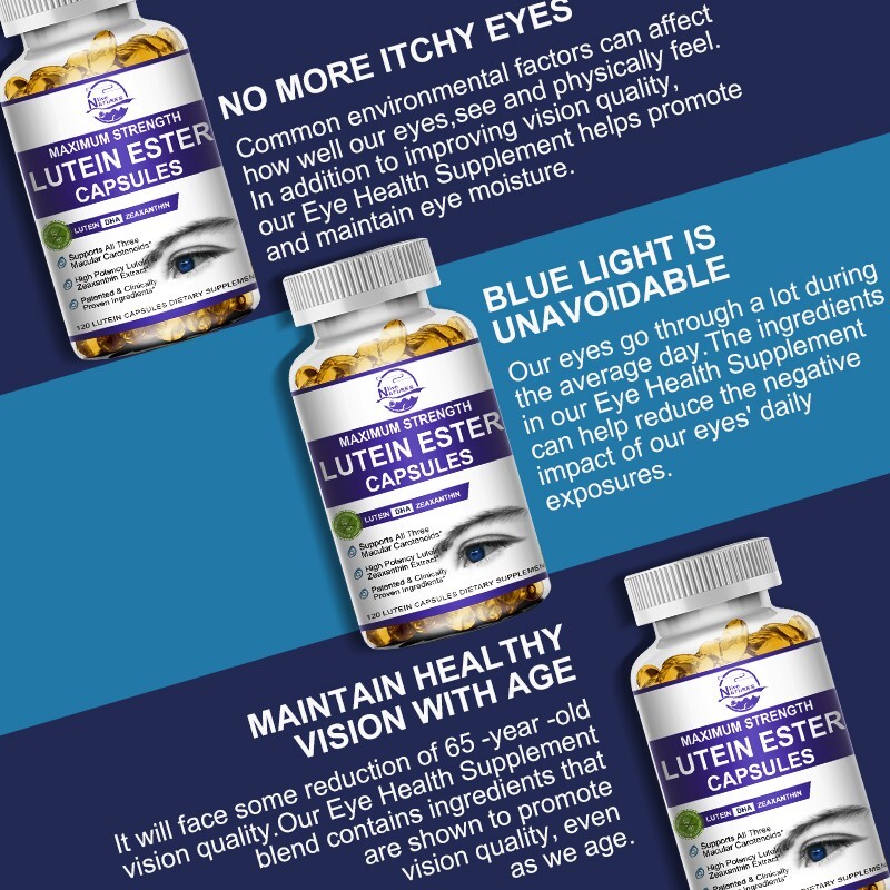 Eye Health Supplement,Lutein and Zeaxanthin,Vision Health,Eye Strain Support
