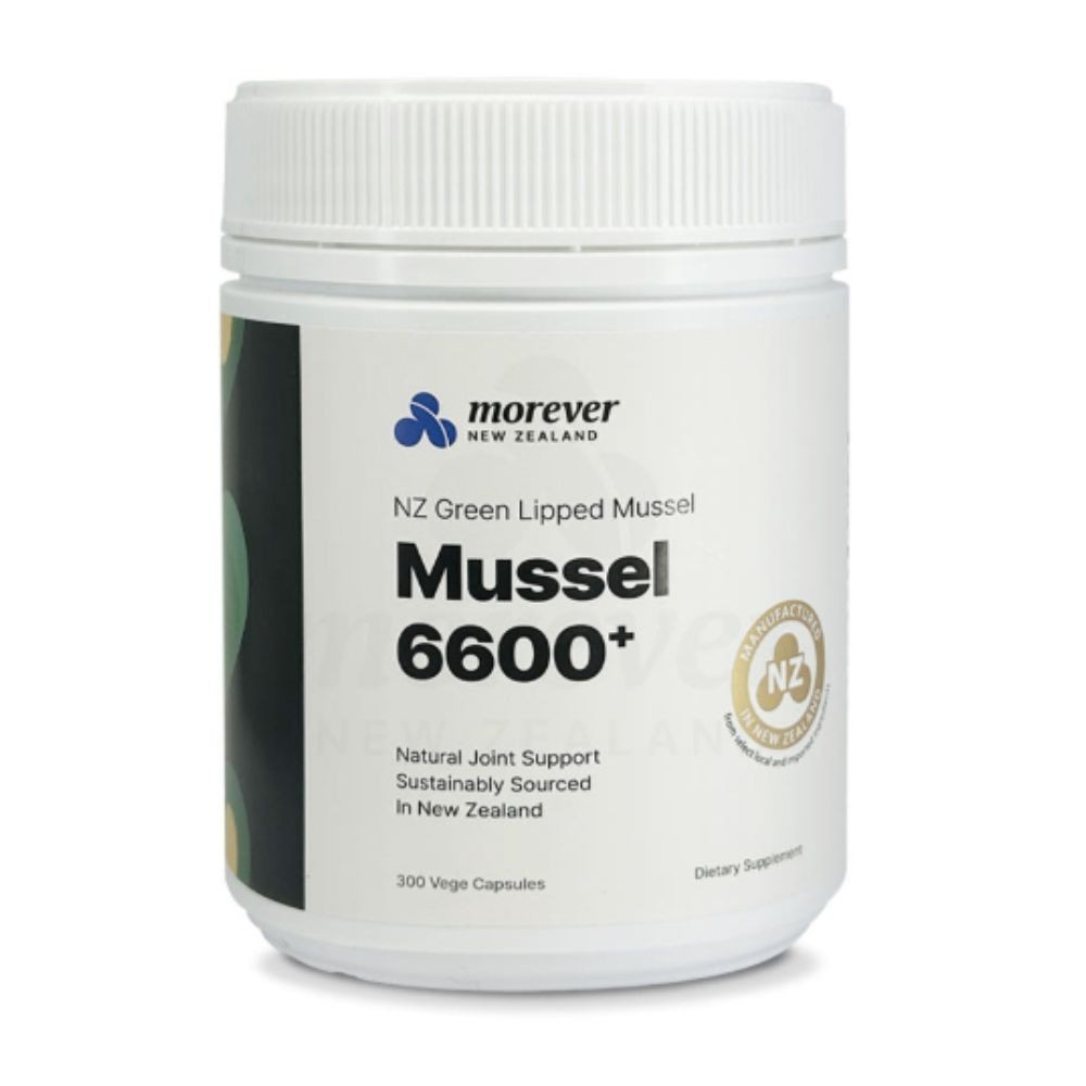Morever New Zealand Green Lipped Mussel 6600+ 300 Capsules