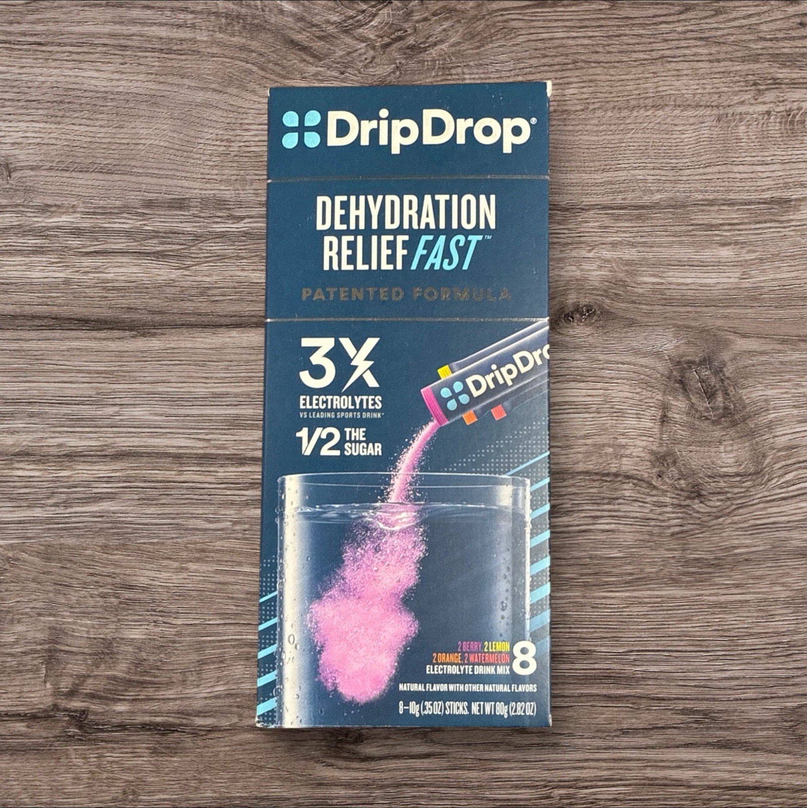 1 Drip Drop Dehydration Relief Fast VARIETY Powder 8 Stick EXP 1/28 Electrolyte