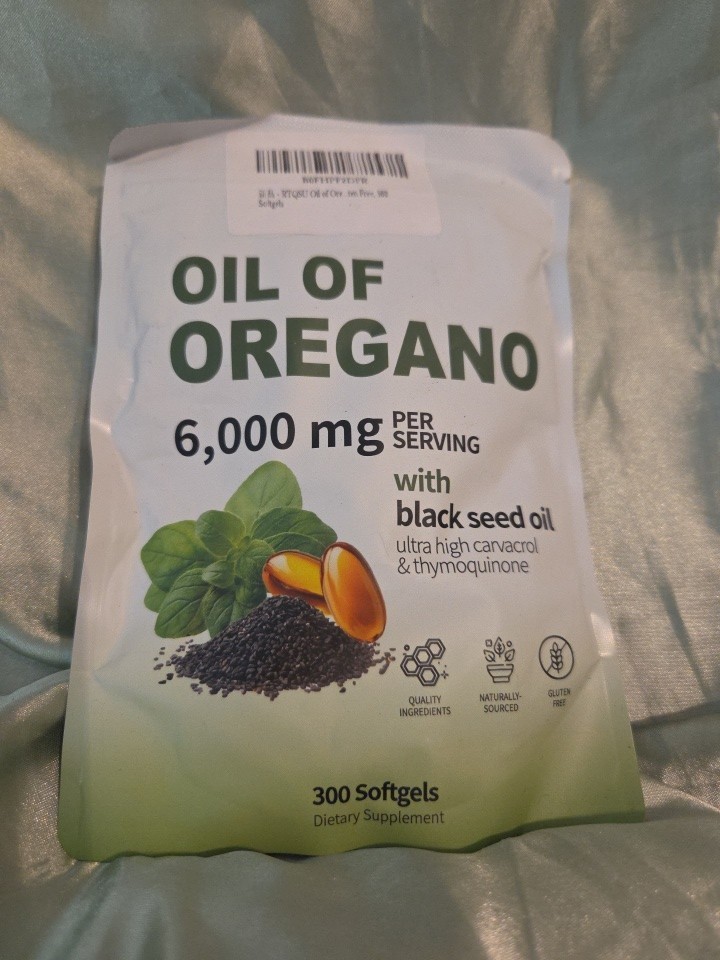Oil of Oregano + Black Seed Oil Softgels- 300 Ct Wellness Health Supplement