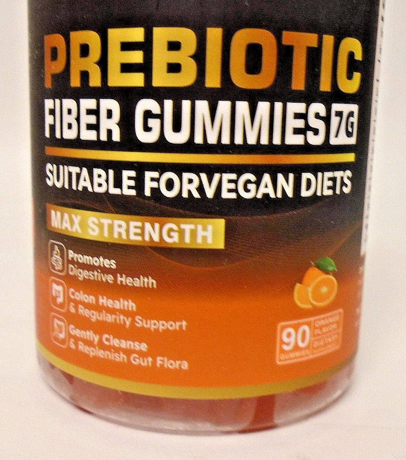 58 Bottles Prebiotic Fiber Gummies, 7g per Serving of 3 (30/Bottle) Orange 3/27