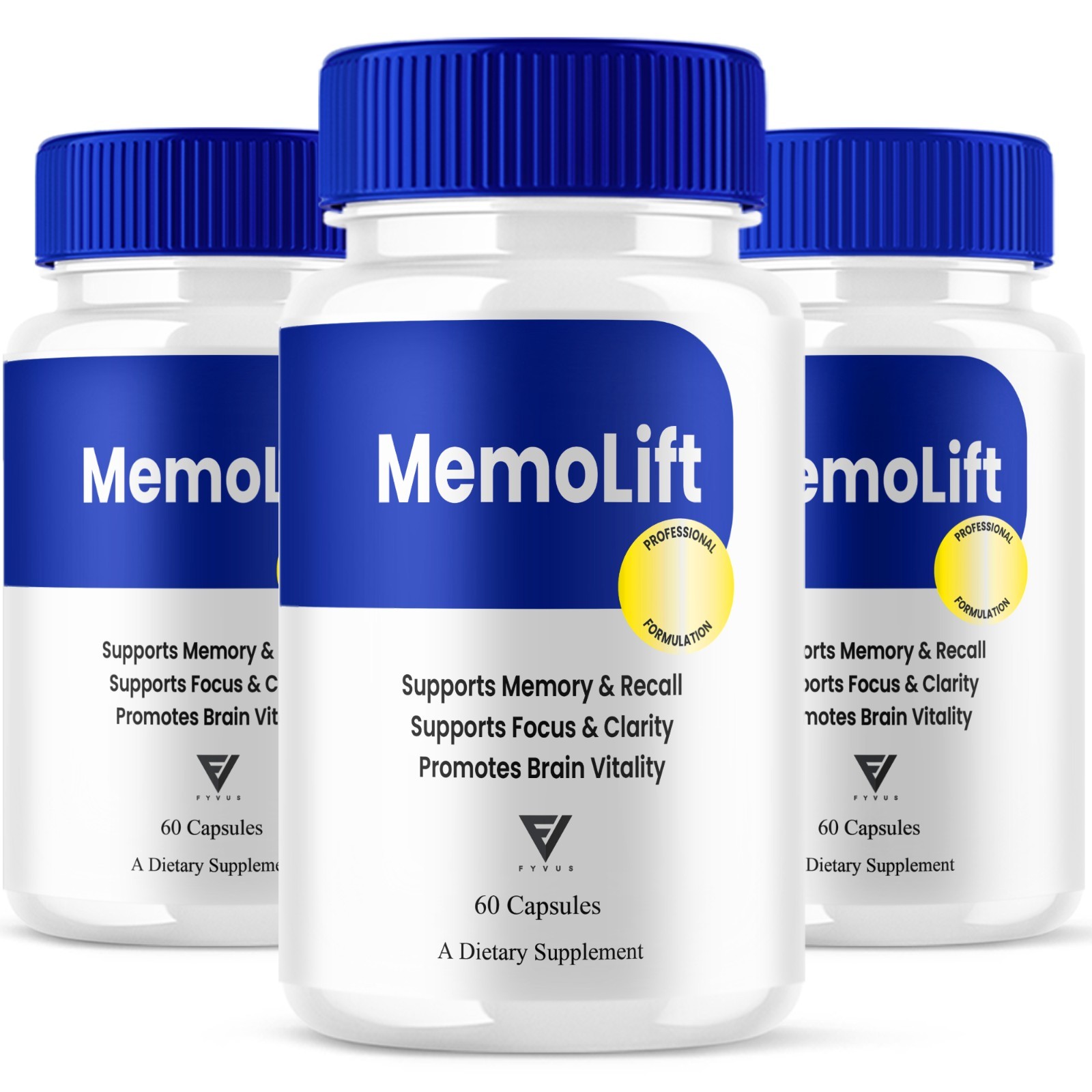 (3 Pack) MemoLift Brain Health Supplement, Memo Lift Support (180 Capsules)