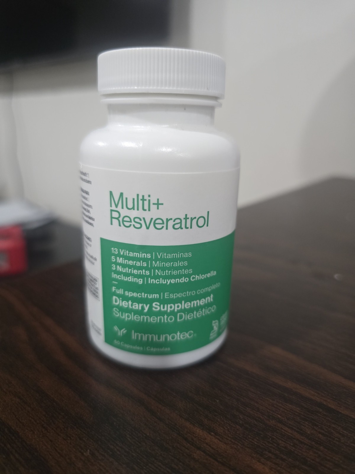 Immunotec Multi+ Resveratrol Full Spectrum Vitamins Minerals Nutrients 60-caps