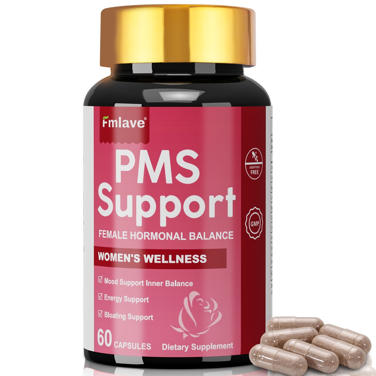 PMS Support Supplement for Women with PMS Relief Hormone Balance Period 60 caps