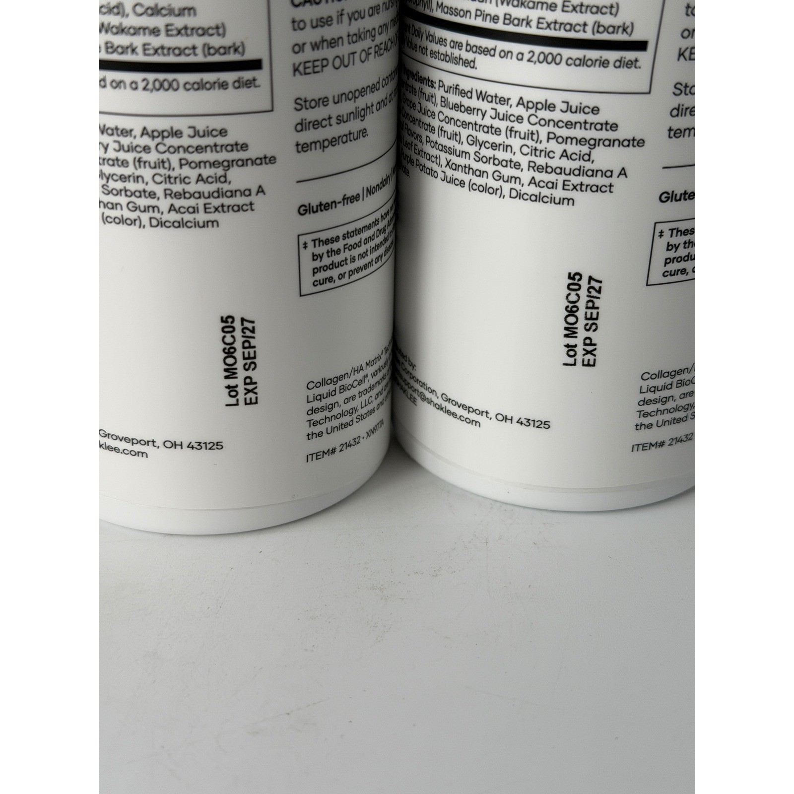 2 Pack Shaklee Liquid BioCell Life+ Bioactive Collagen TriPlex 15.2 EXP 9/27