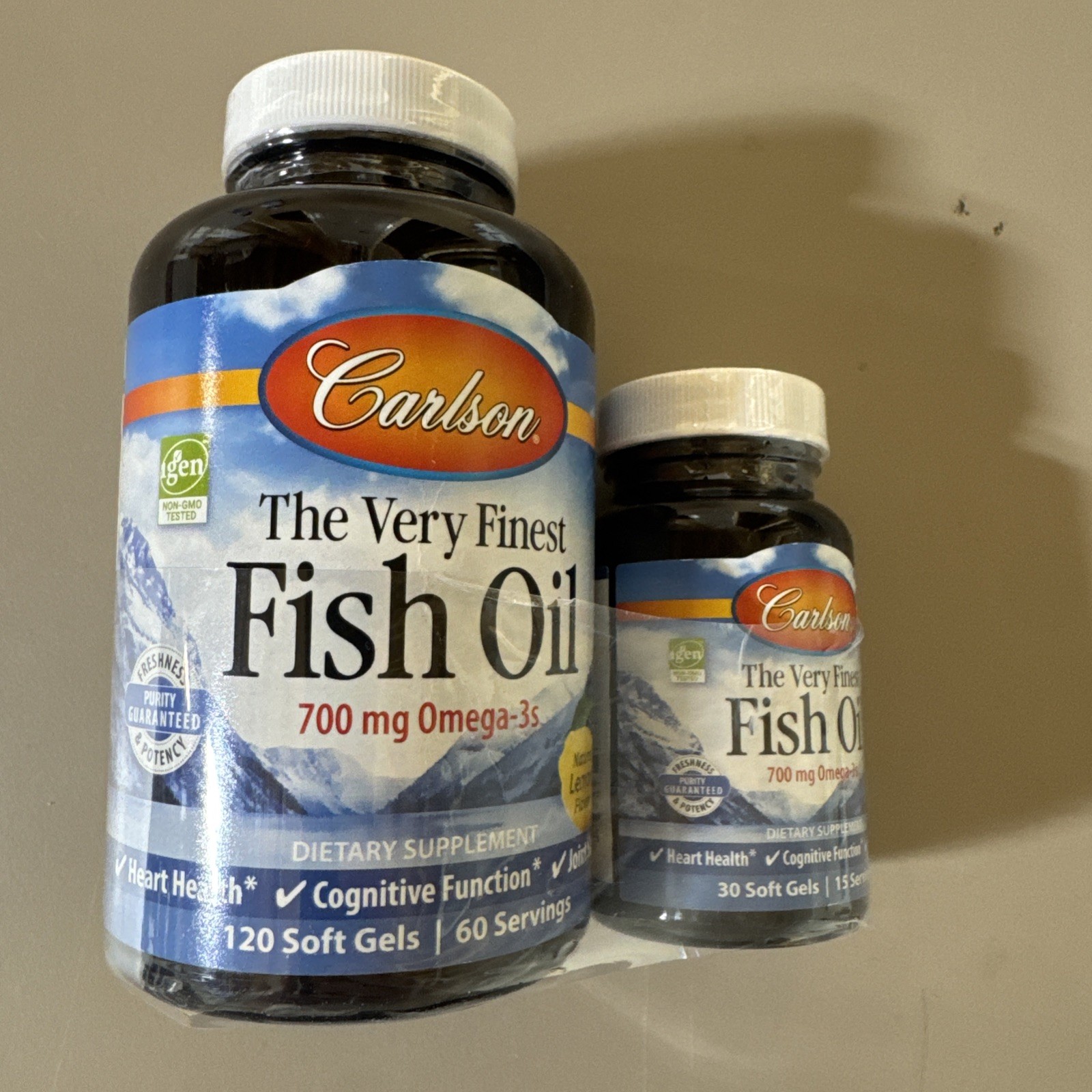 Carlson Labs Fish Oil, Lemon Flavour, 150 Soft Gel. EXP 06/27