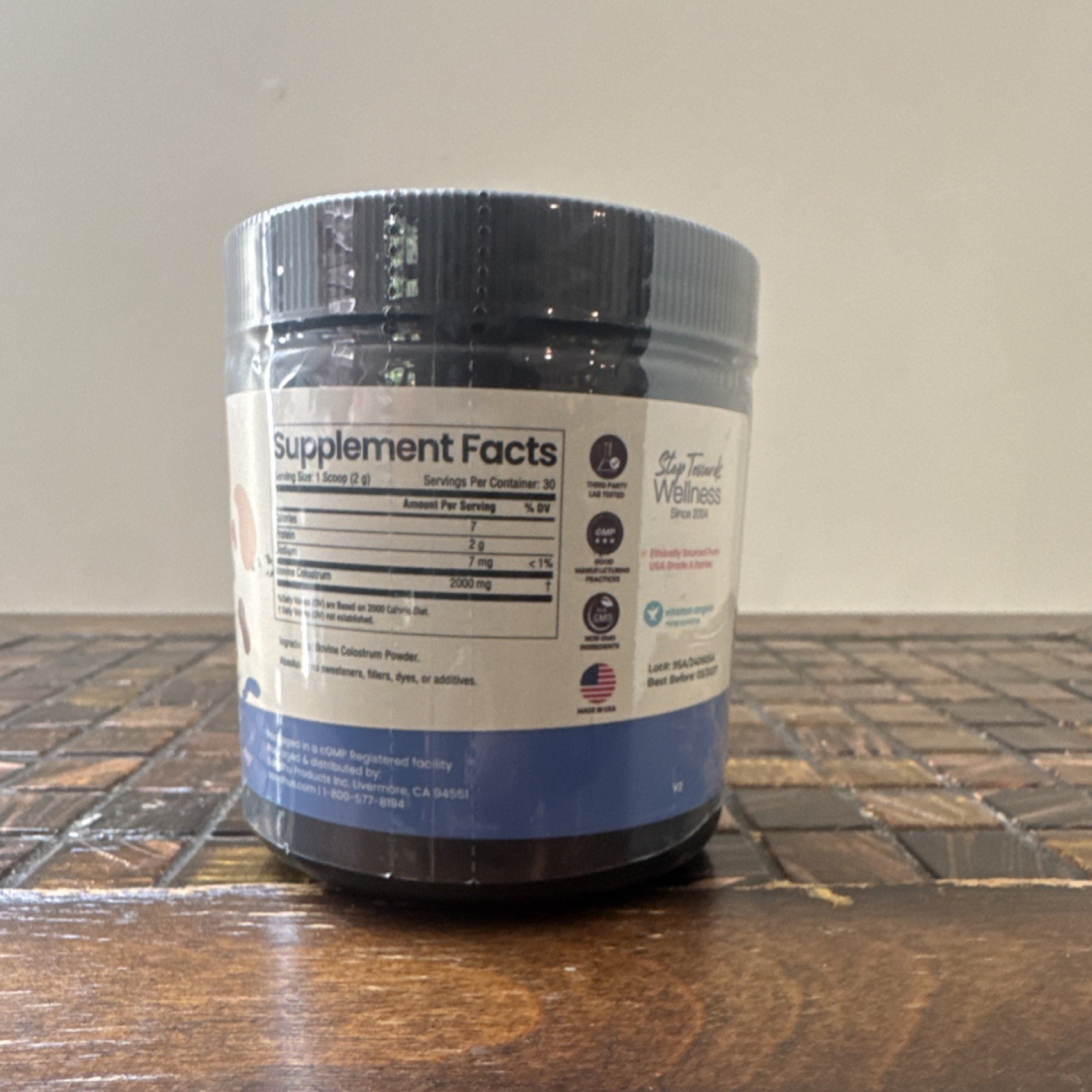 Sendlotus Nutrition Grass Fed Bovine Colostrum Powder Unflavored 60g