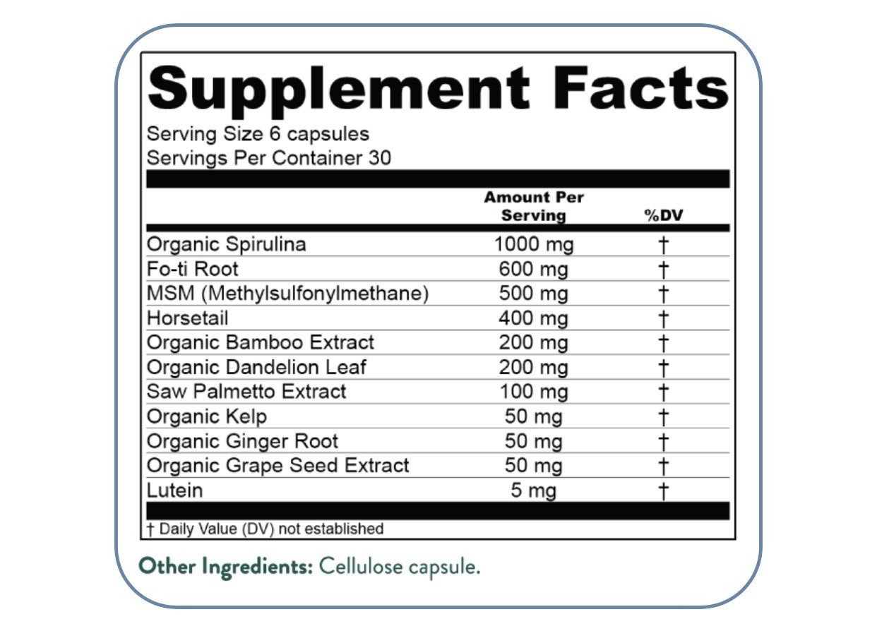 Purium Renew Hair Skin & Nails Vegan Gluten-Free 180 Caps