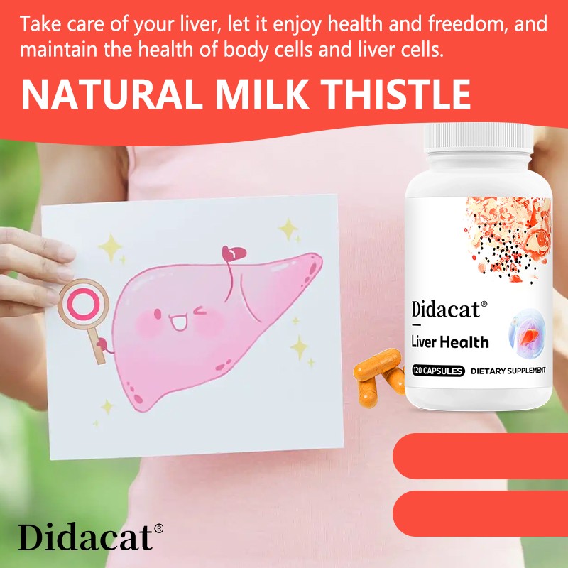 Milk Thistl Liver Supplement,Triple Herbal Blend for Liver Detox 30~120 Capsules