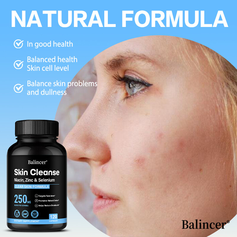 Skin Cleanse Fighting Acne Brightens Skin Reduce Oxidation Healthy 30-120 Caps