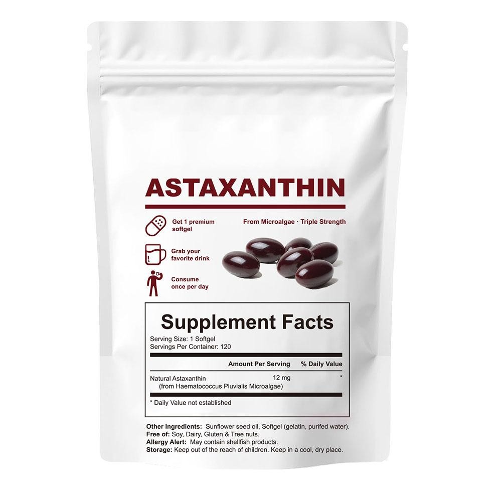 Softgels 120ct – Support Antioxidant suitable for Skin, Eye Joint Health Astaxan