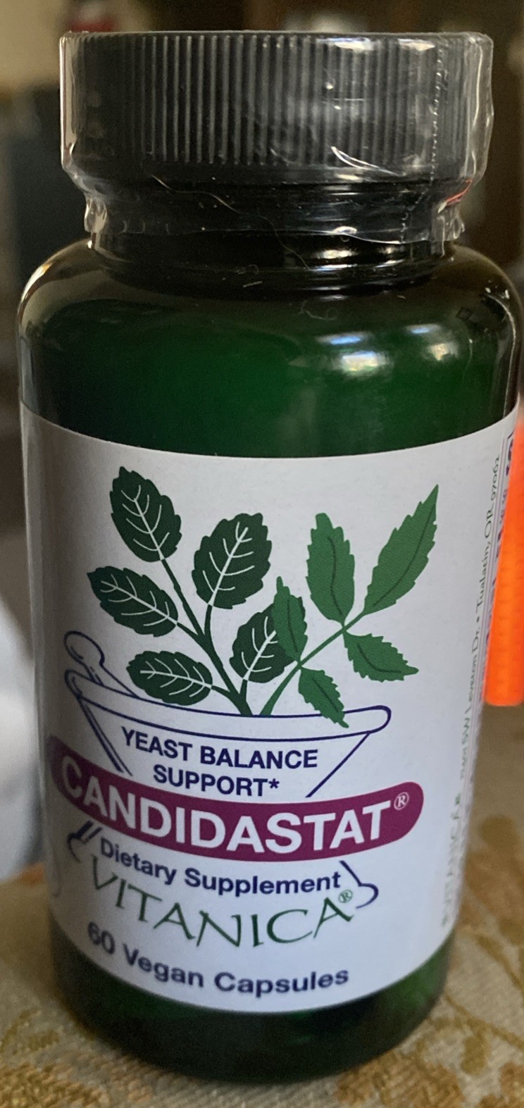 Vitanica, Candidastat, Yeast Balance Support, Vegan, 60 Capsules Exp 06/2028
