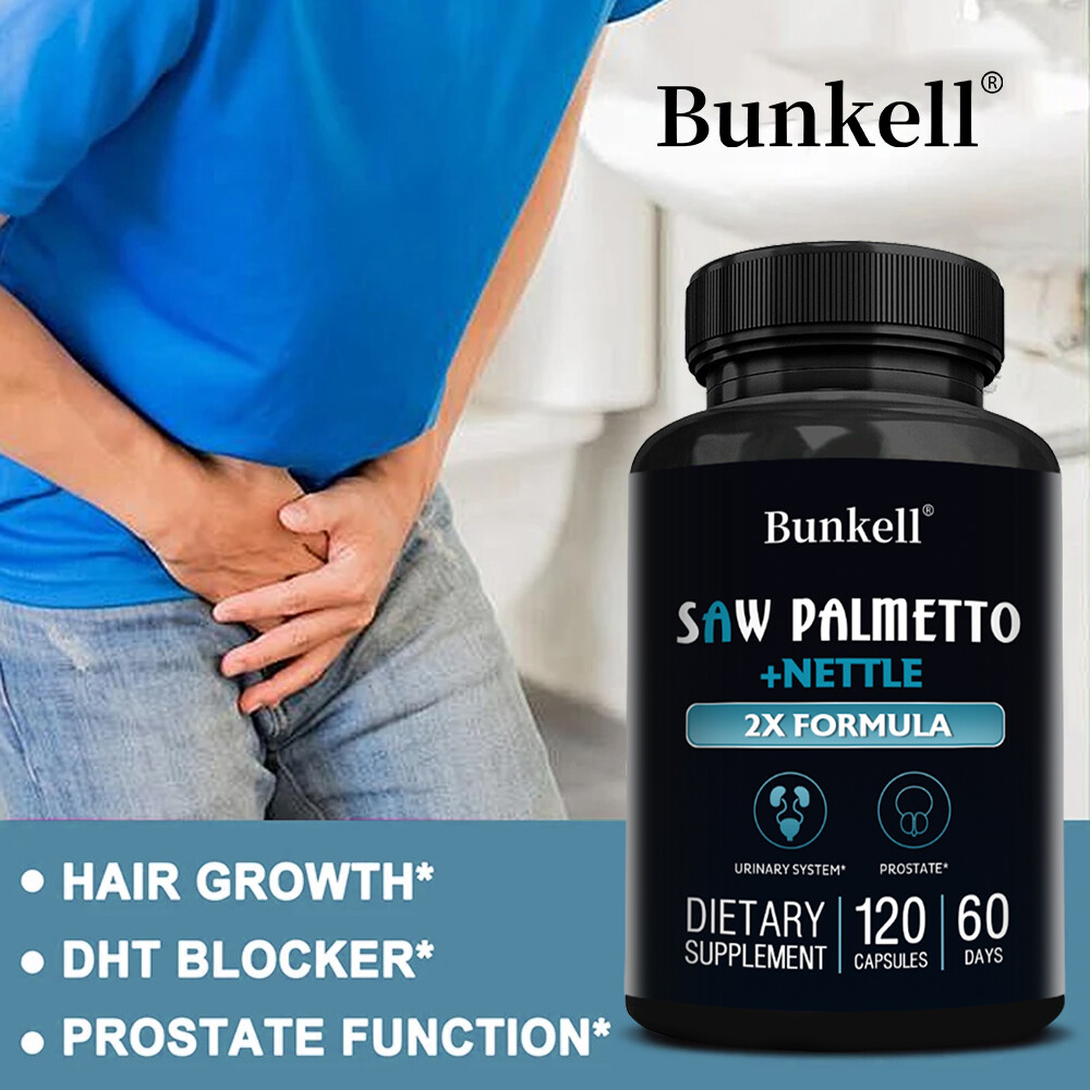 Saw Palmetto with Nettle – 2X Formula Prostate Support for Men’s Health