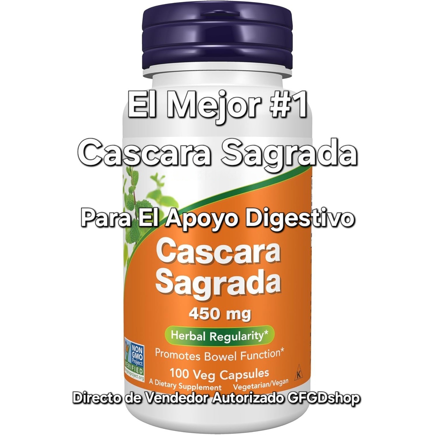 Cascara Sagrada 450mg 250 Capsulas Promueve La Funcion Para El Apoyo Digestivo