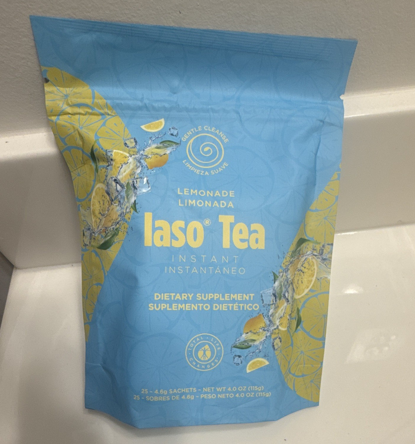 TLC Iaso Tea Lemonade Powder Dietary Supplement 25 Sachets Weight Mgmt 4oz