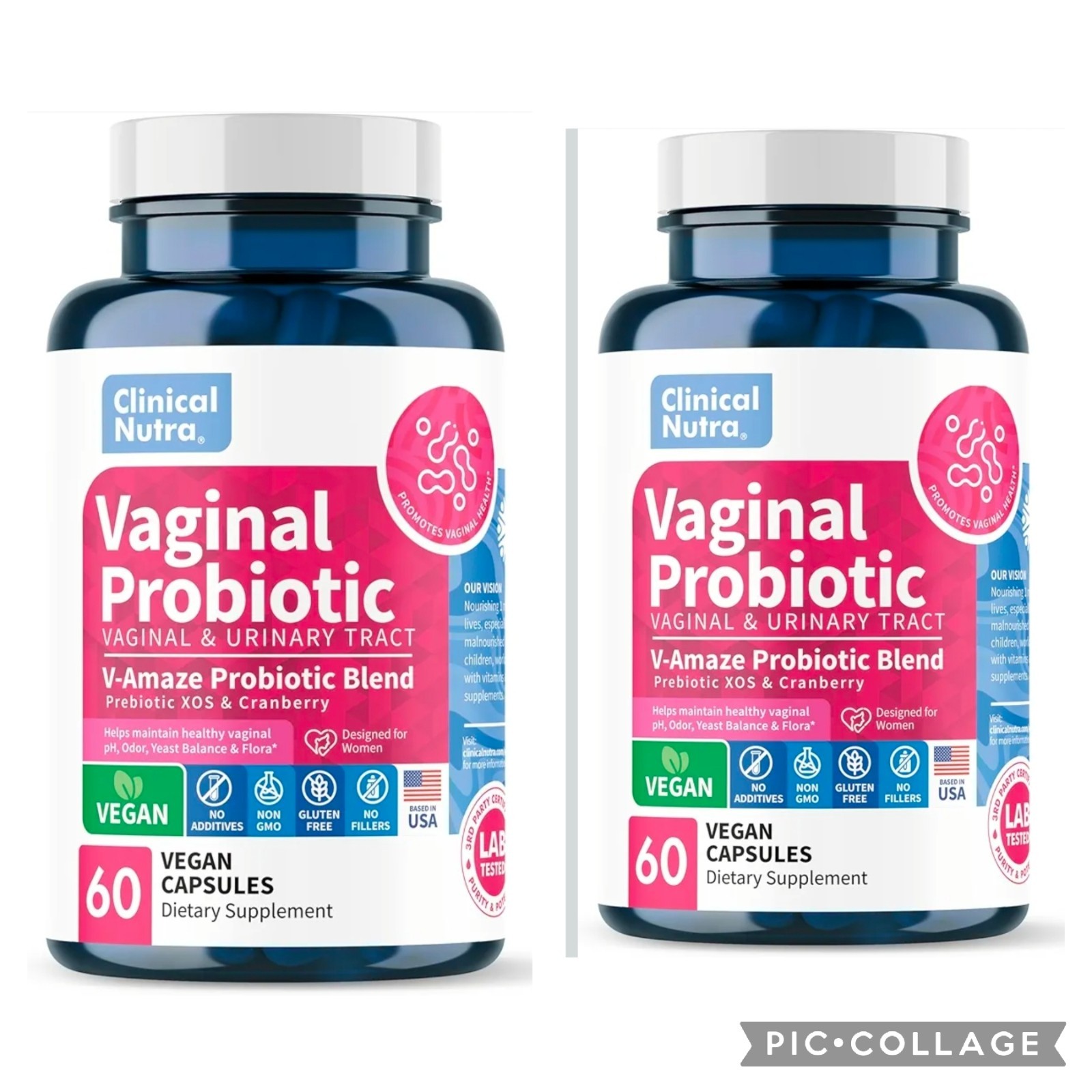 🔥 2 Clinical Nutra Vaginal Probiotics Women pH Balance Vaginal Odor Control
