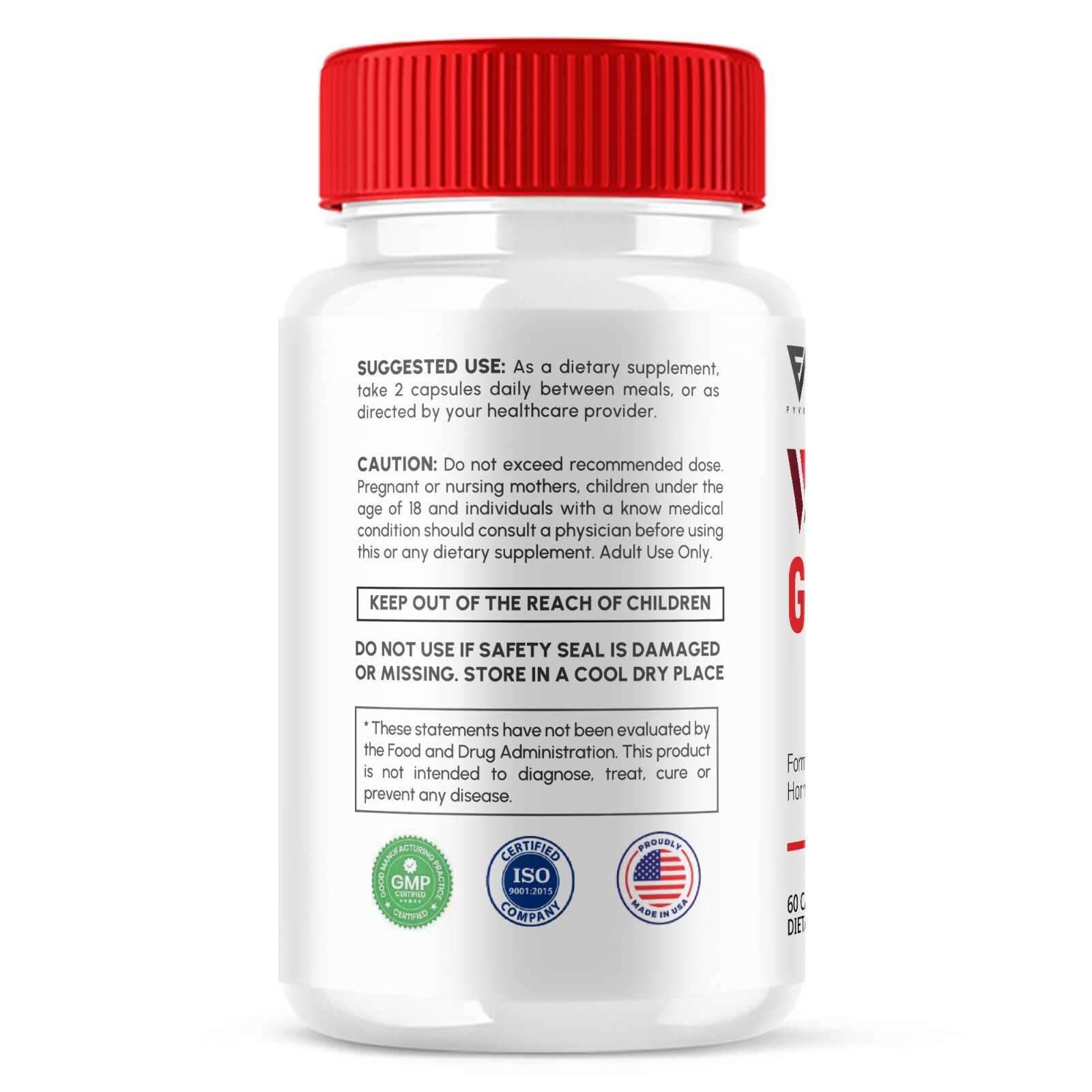 (2 Pack) Vital Grow XL Capsules, Vital Grow XL Maximum Strength (120 Capsules)