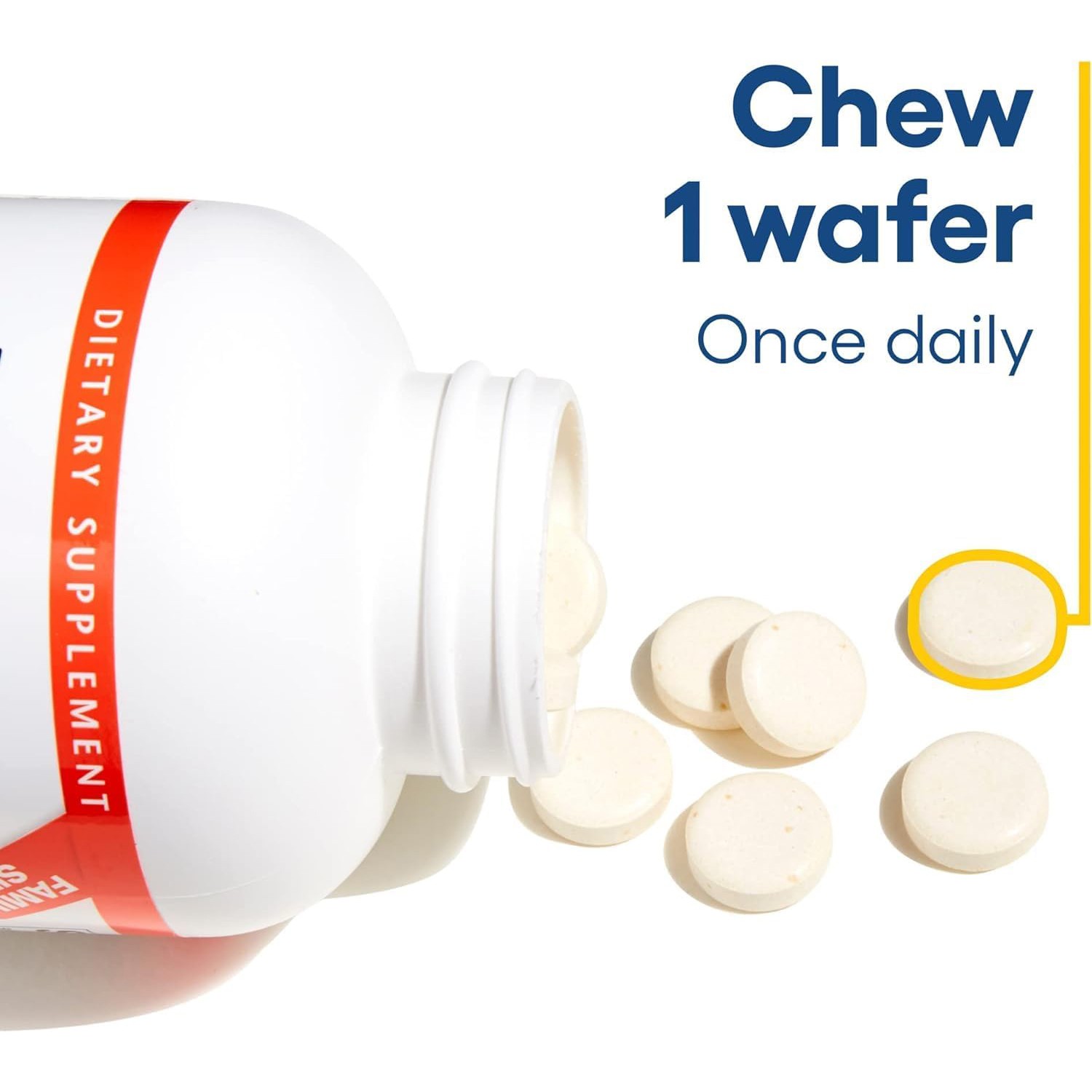 Natural Factors Vitamin C 500mg,Peach&Passionfruit&Mango,90 Chewable Wafers