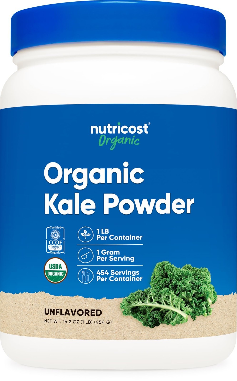 Organic Kale Powder 1LB – Non-GMO, Gluten Free, All Natural, USDA Certified Supe