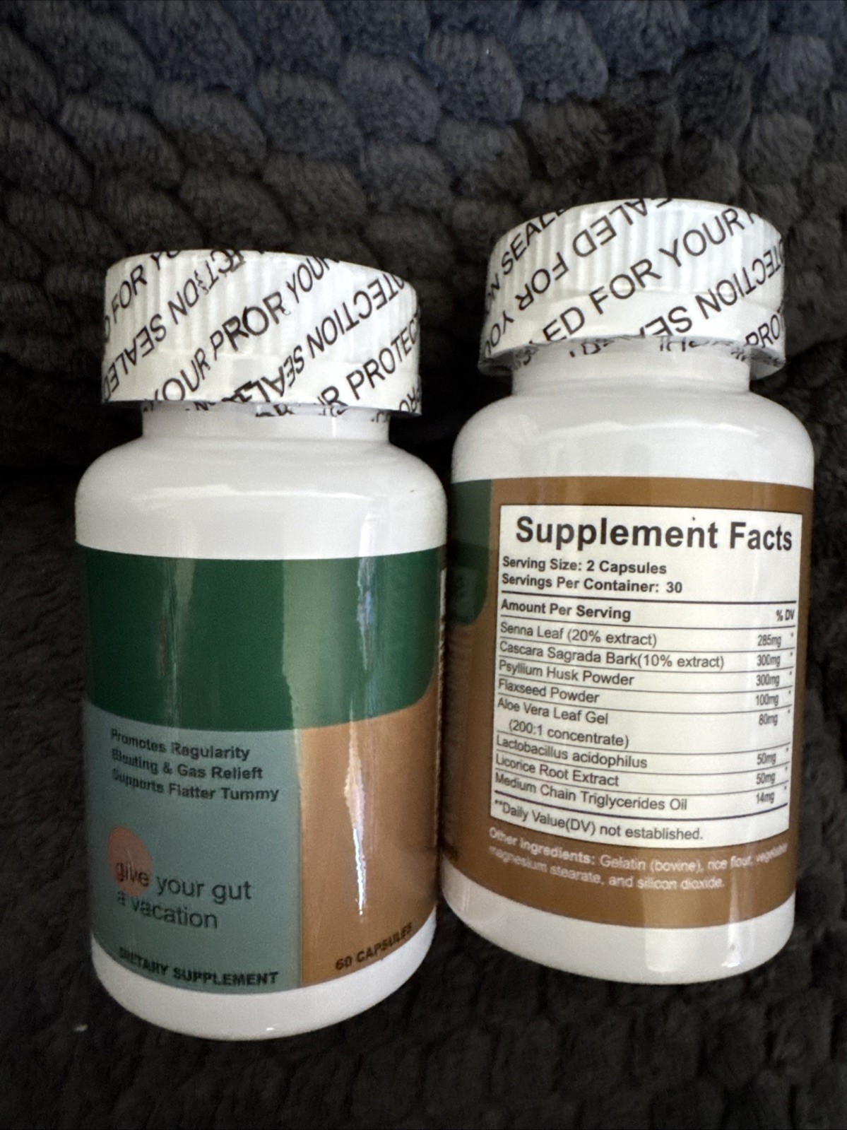 2x Gut Bloating Gas Relief Supplement Exp 8/2026, 120 Count Total