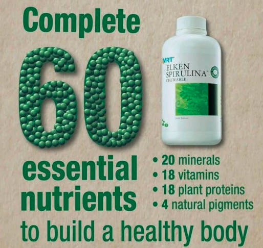 💯 ELKEN :Chewable ORGANIC SPIRULINA – (3000T/pack) NATURAL energy booster