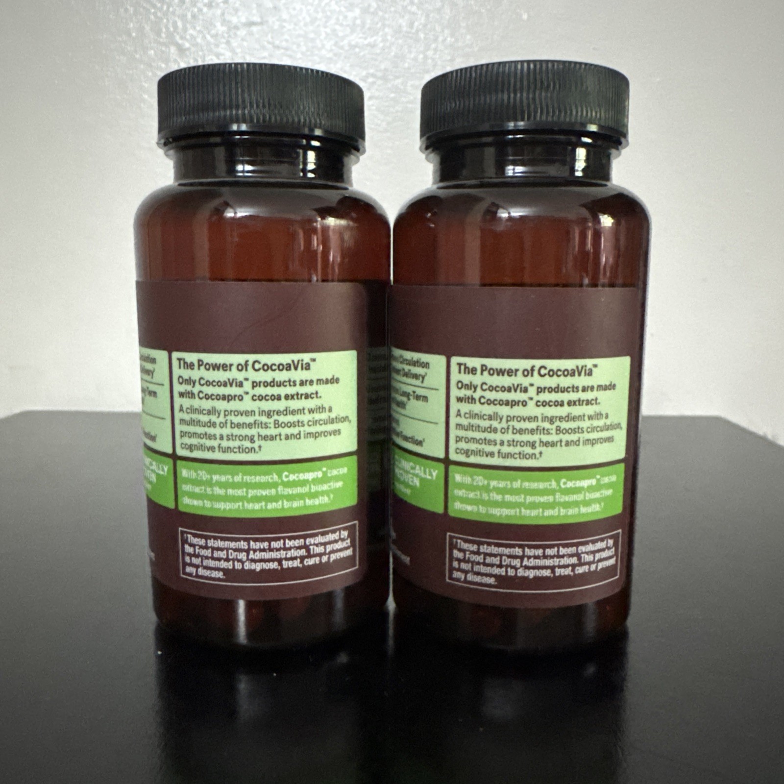 CocoaVia Flavanols 500mg Cocoa Flavor Dietary Supplement 100 Capsules