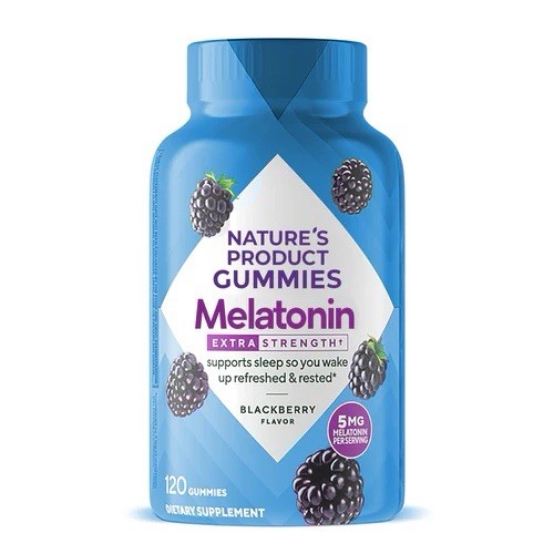 Nature’s Product Gummies Melatonin Extra Strength 5mg Blackberry 120 Sleep