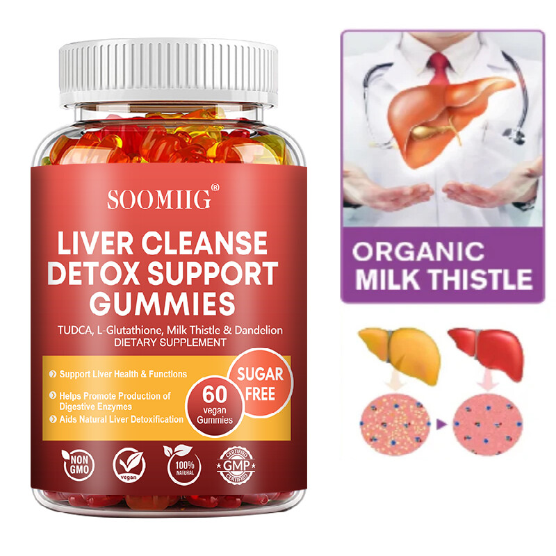 Liver Detox Gummies – Contains Milk Thistle, L-Glutathione, Purely Natural