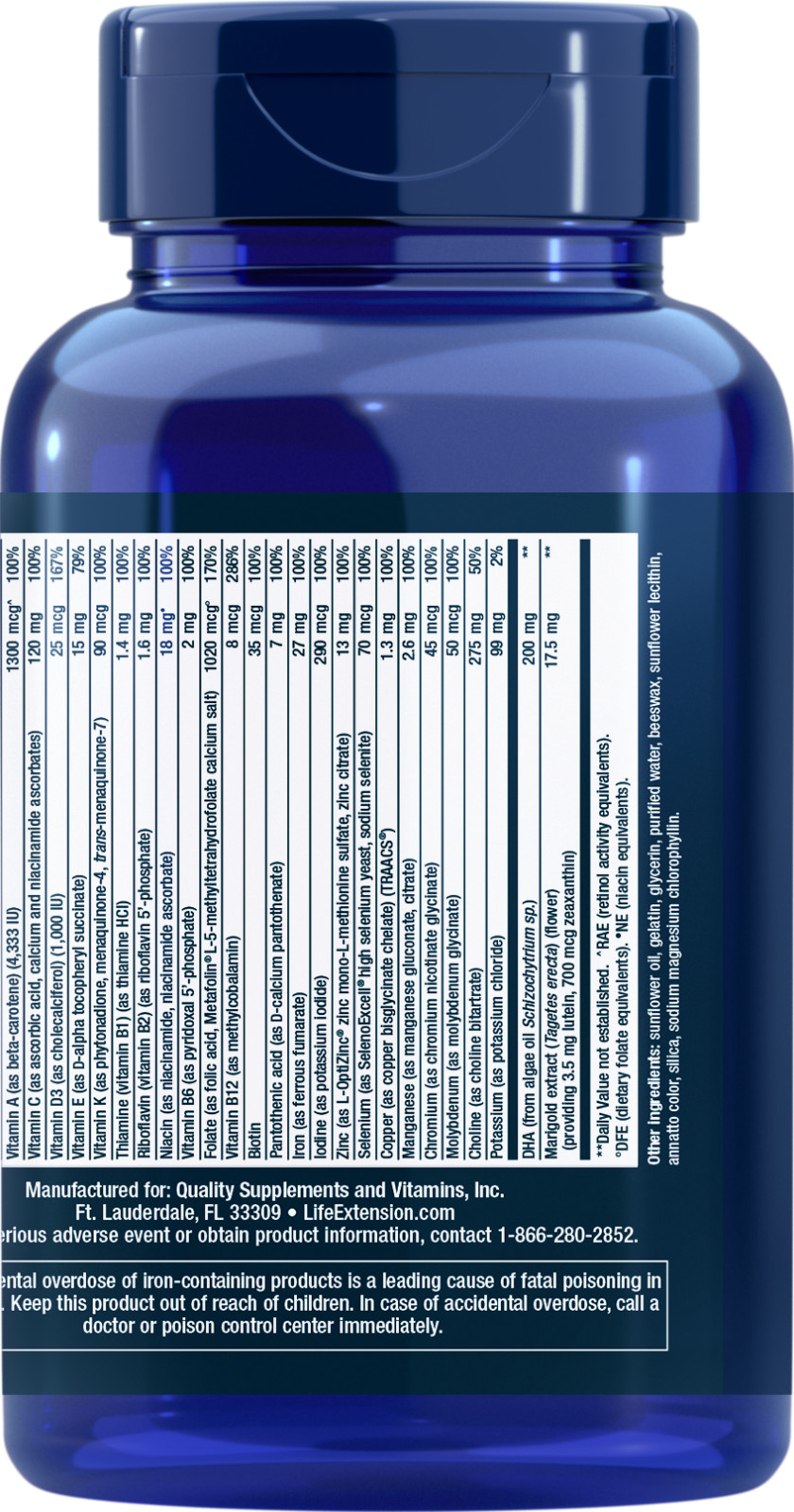 Life Extension Prenatal Advantage 120 Softgels
