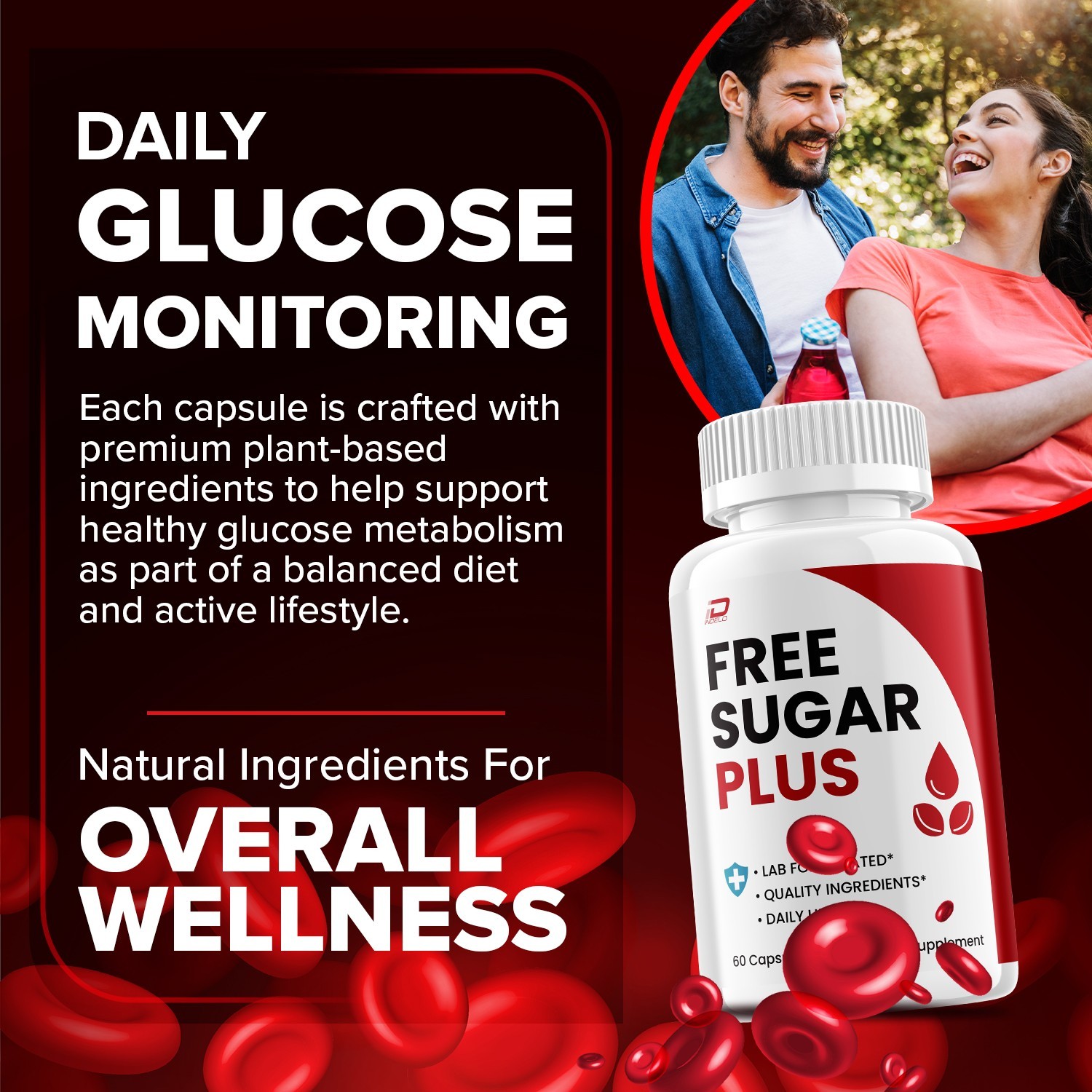 (3 Pack) Free Sugar Plus Capsules – Free SugarPlus Natural Blend Glycogen