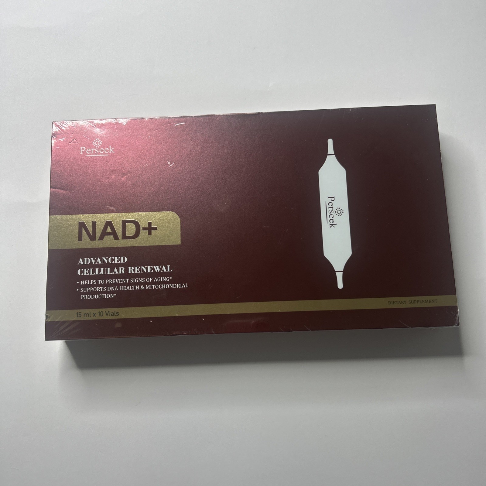 Perseek NAD+ Advanced Cellular Renewal Anti-Aging Vials 15mL x10