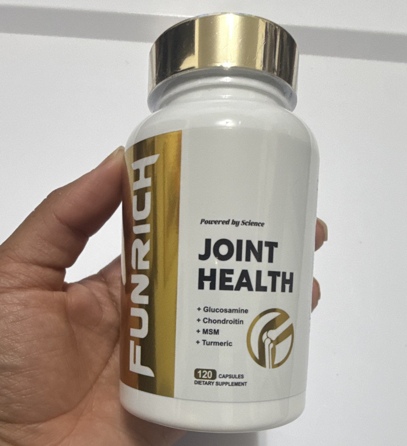 Funrich Joint Health Glucosamine Chondroitin MSM Turmeric 120 Capsules New