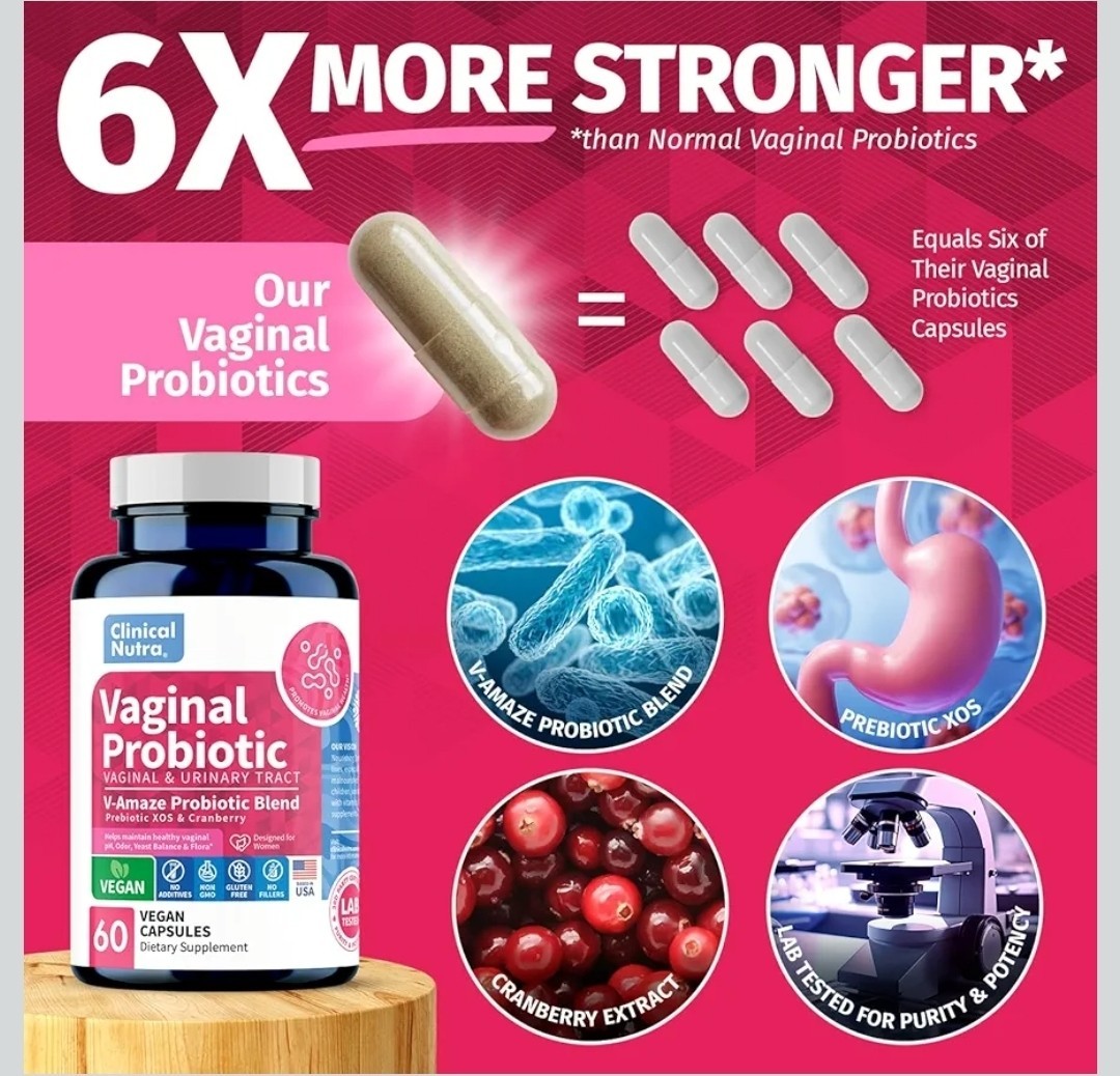 🔥 2 Clinical Nutra Vaginal Probiotics Women pH Balance Vaginal Odor Control