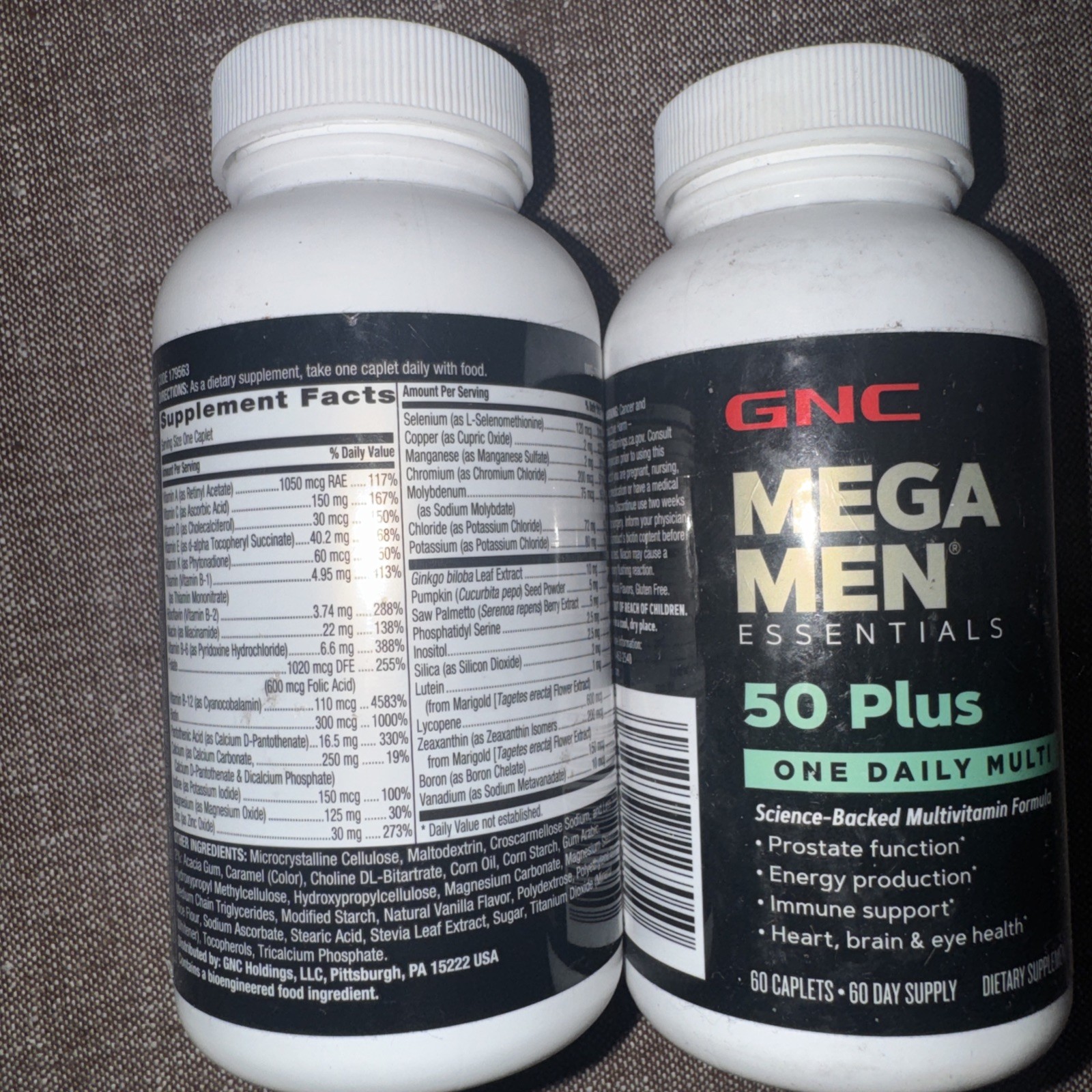 Father’s Day Gift GNC Mega Men 50 Plus Multivitamin 2-Pack 60 Ct Exp 06/2027