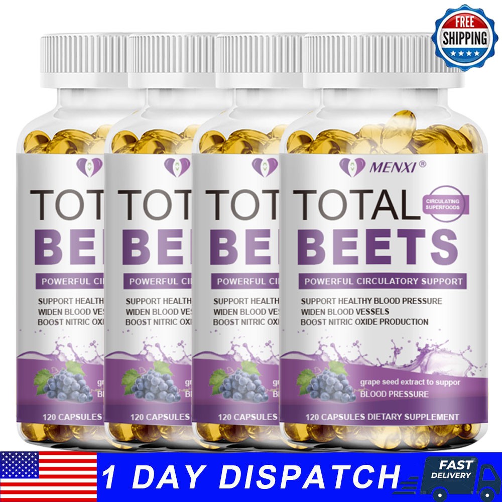 Total Beets Circulation Superfood Beet Root Capsules – Blood Pressure Support