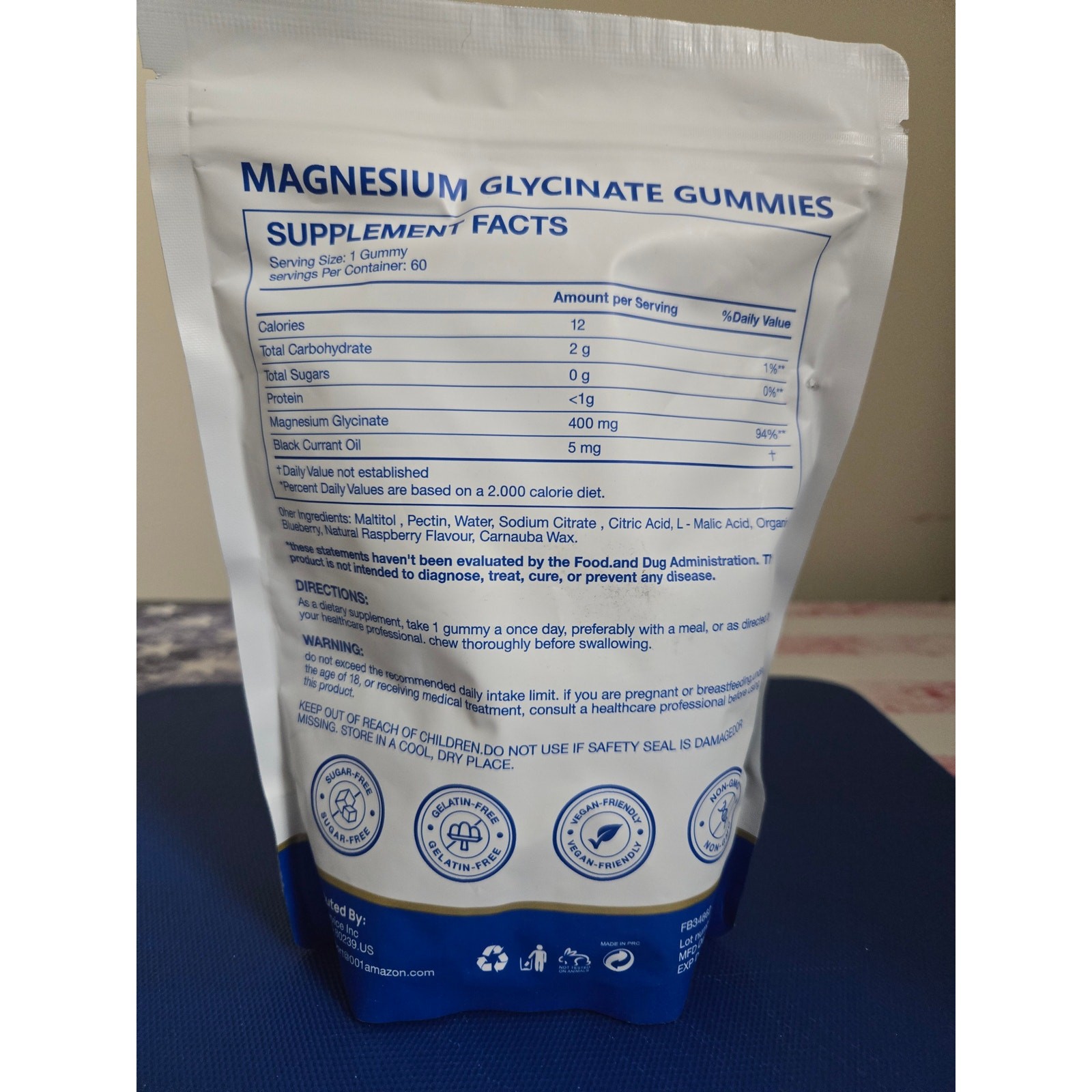 Nature Ziran Magnesium Glycinate Gummies- New Exp 11/27