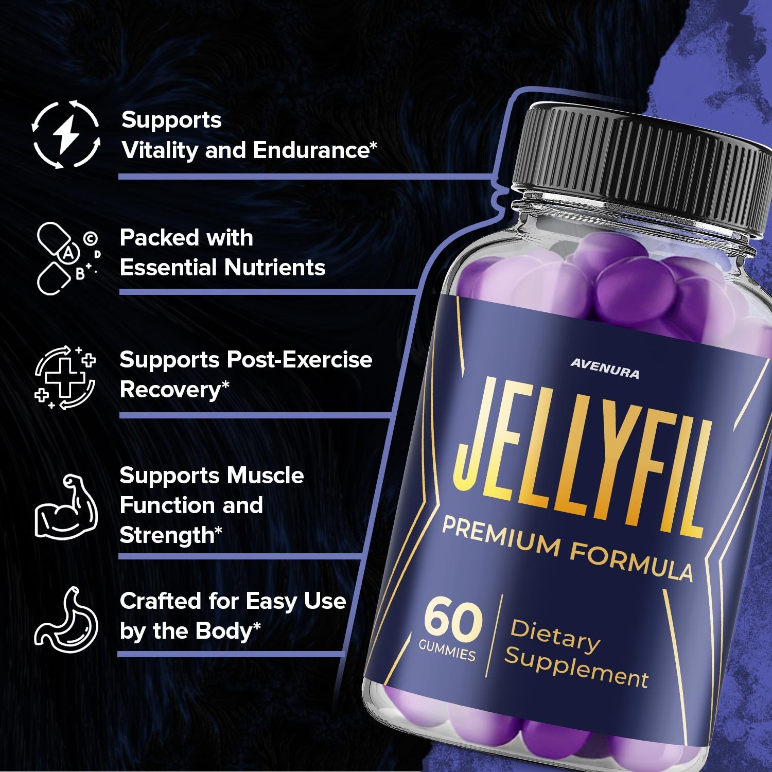 (3 Pack) Jellyfil Gummies for Men – Jellyfil Male Gummy Advanced Formula