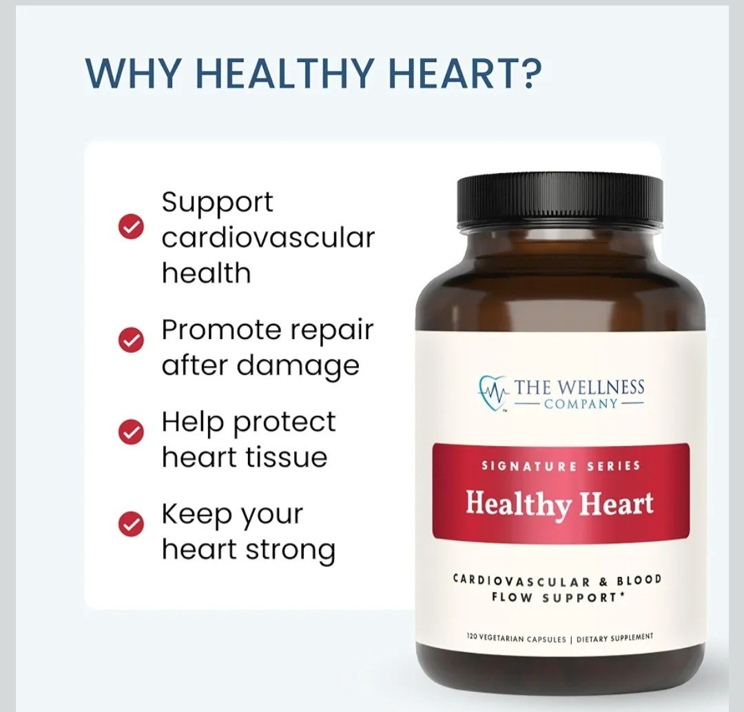 The Wellness Company Healthy Heart 120 Vegetarian Capsules Supplement