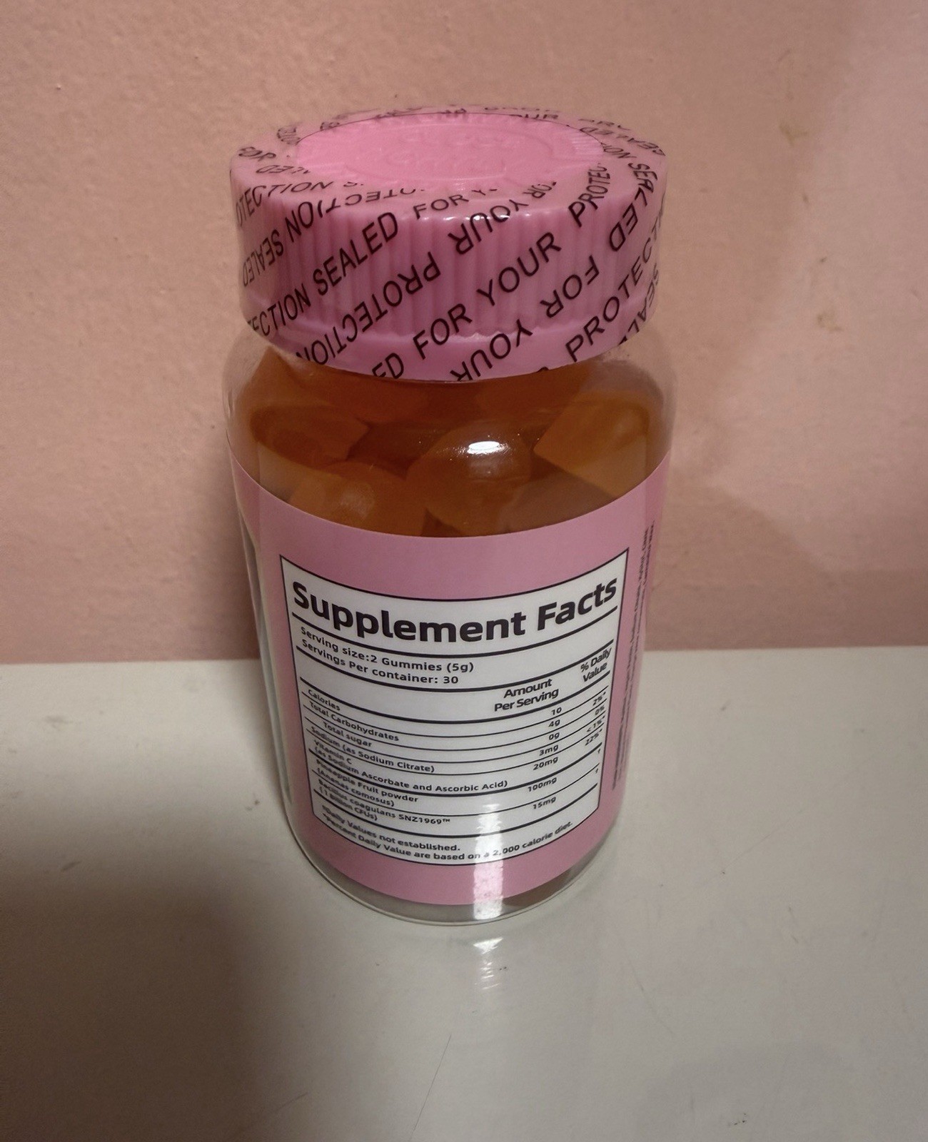 VIDUTC Women’s Balance Gummies Hawaiian Pineapple 60 Ct Vitamin C Gummies