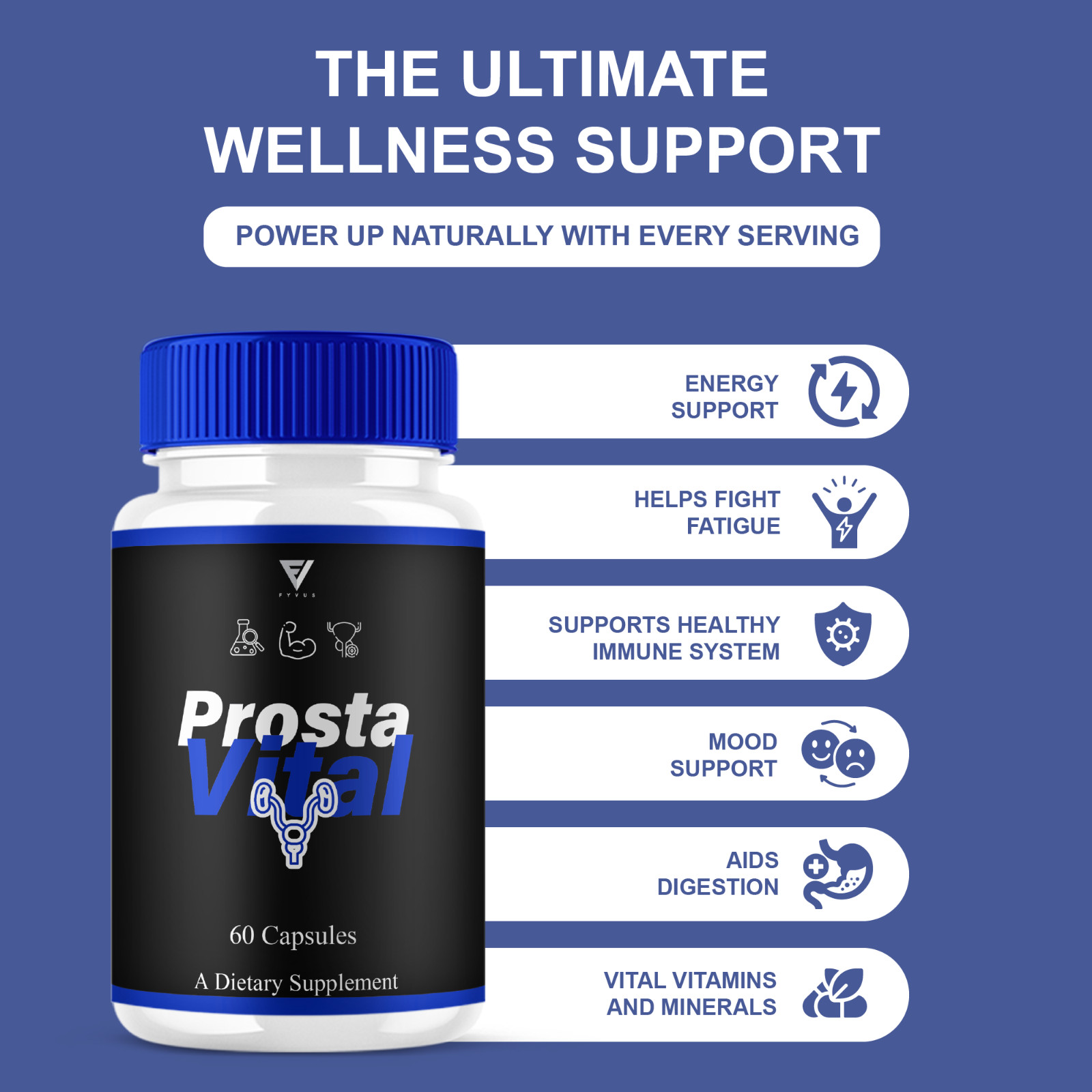 (5 Pack) Prosta Vital Premium Prostate Support Pills, ProstaVital (300 Capsules)