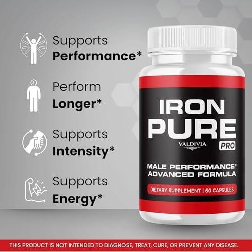 Valdivia Iron Pure 180 Capsules 3 Pack Daily Wellness Supplement Made in USA