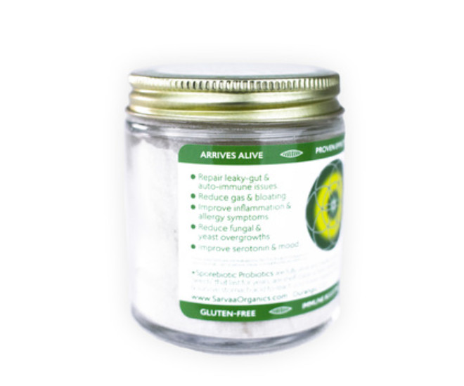 SARVAA SUPERFOOD Vibrant Biome Probiotics-28 -Organic Vegan GF Sporebiotics SBO
