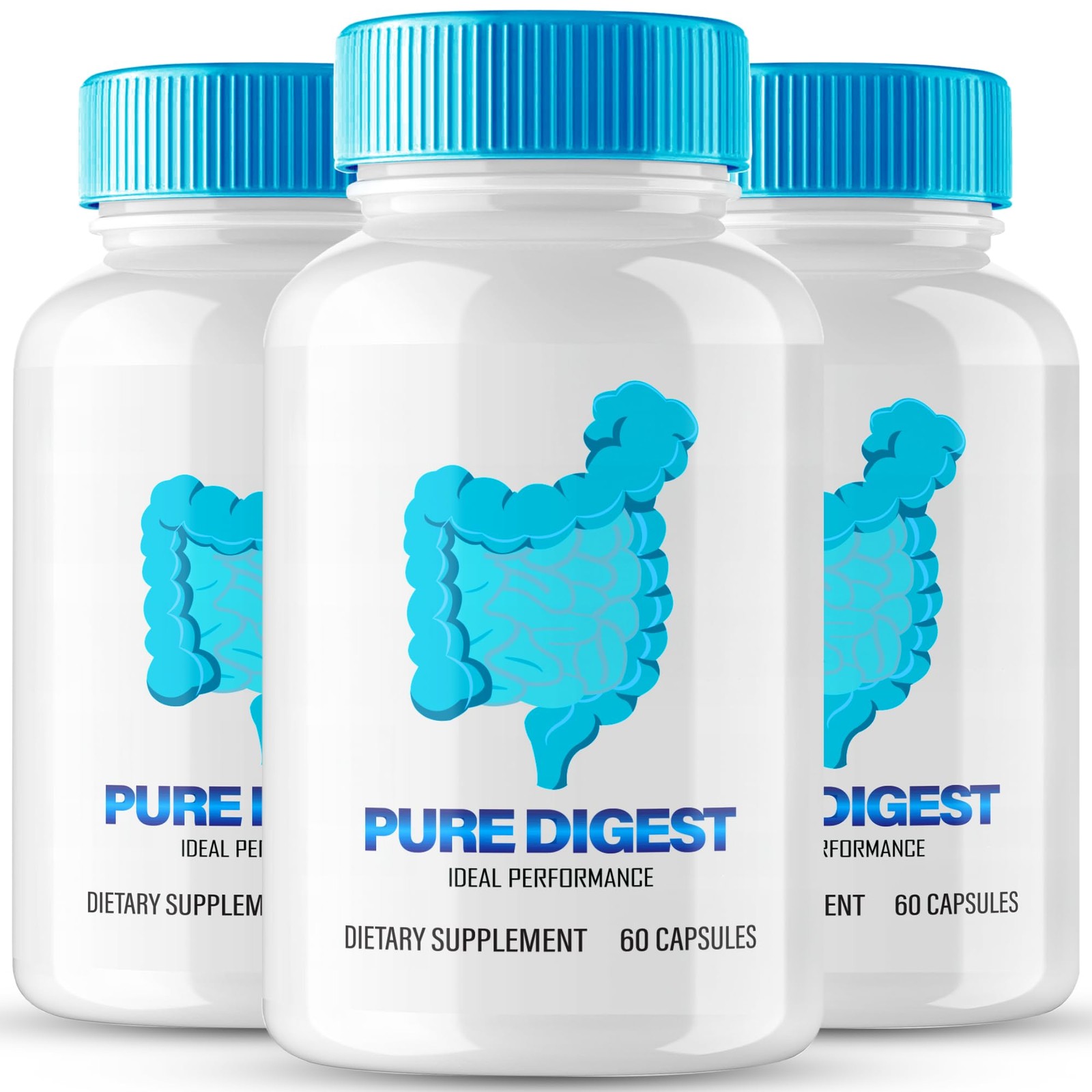 Pure Digest Liver Health Detox Supplement – 180 Capsules (3 Pack)