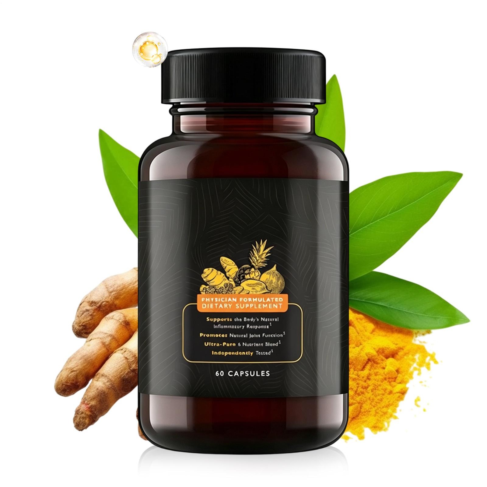(Pack of 3) UpWellness Golden Revive + Joint Support Supplement 180 Counts