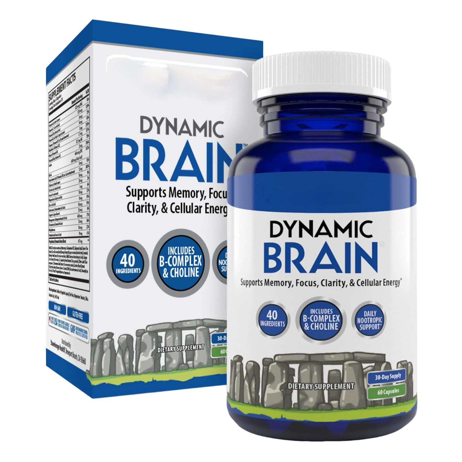 Brain Supplement – Focus, 60 Capsules *1-3 PACK, Memory & Clarity Support