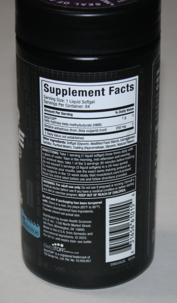 Clear Muscle® HMB Free Acid – Lean Muscle & Recovery – 84 Softgels Exp 01/27 NEW
