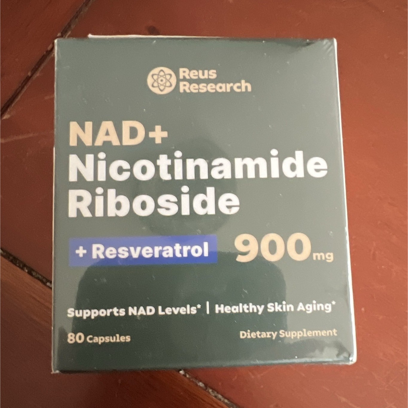 Reus Research NAD+ Nicotinamide Riboside + Resveratrol 900mg 80 Caps NR24012