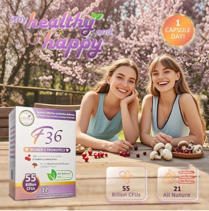 2 PK Women’s Once Daily Pre & Probiotics 55 Billion CFU All Natural 24 Caps