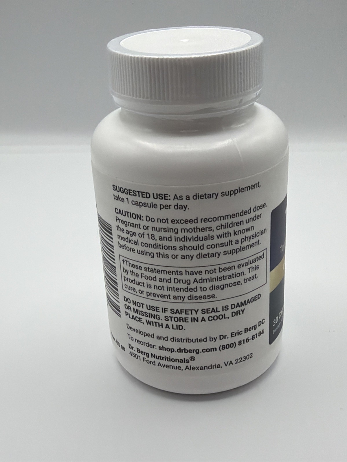 Dr. Berg TUDCA Liver & Gut Support 250mg, 30 Capsules EXP 07/27