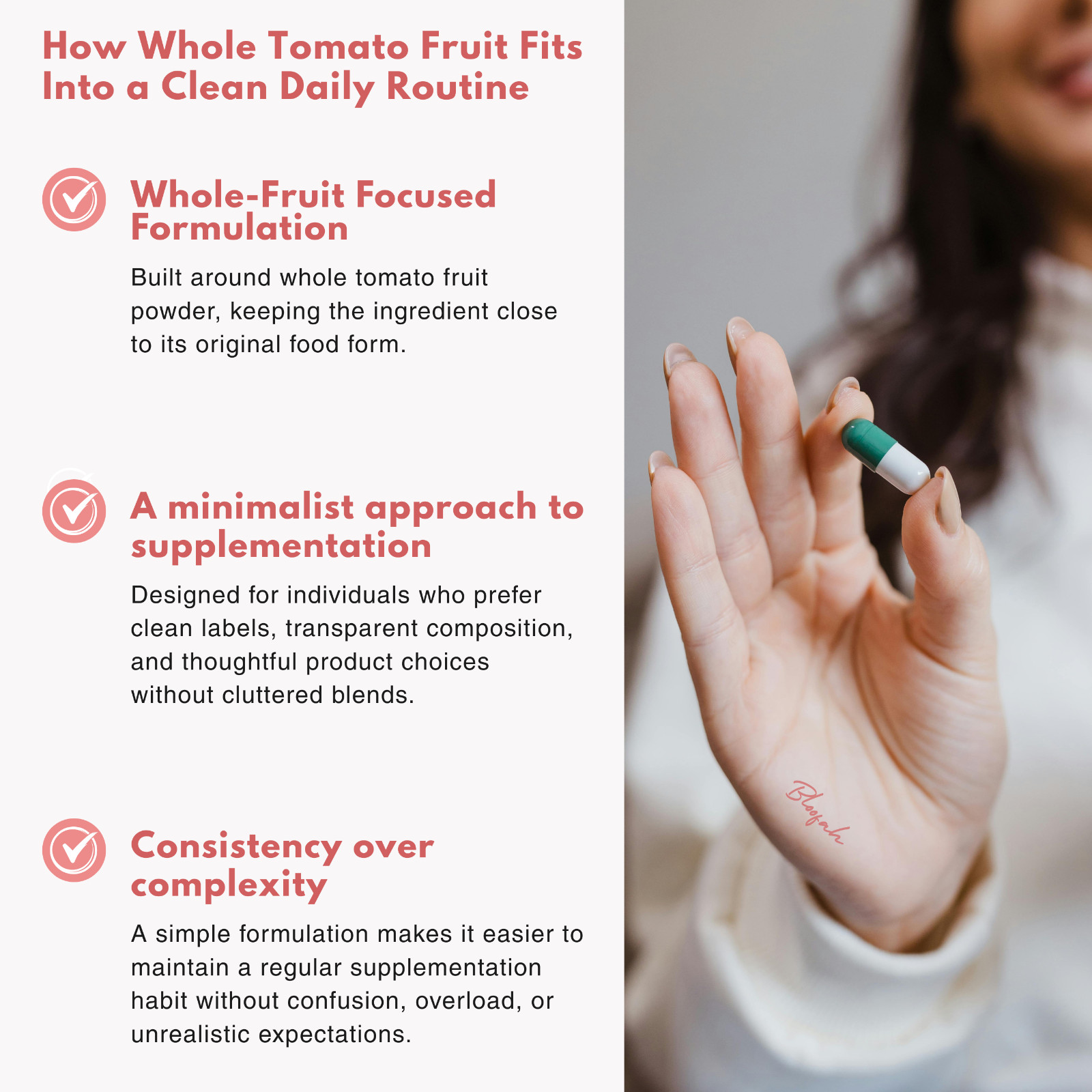 Bloofah Lycopene Tomato Fruit Powder Capsules 500mg | 60 Count | Clean Label